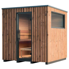 Auroom Garda 6 Person Modular Outdoor Cabin Sauna - Thermo-Pine