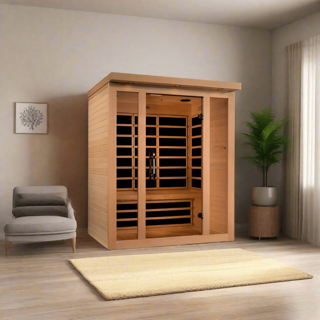 Golden Designs Vila 3 Person Ultra Low EMF FAR Infrared Sauna