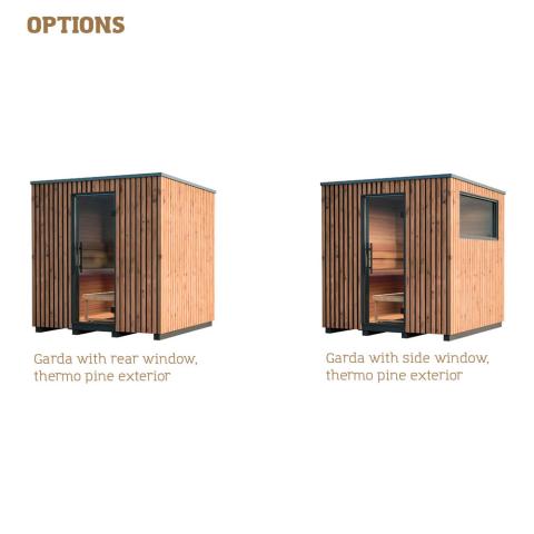 Auroom Garda 6 Person Modular Outdoor Cabin Sauna - Thermo-Pine