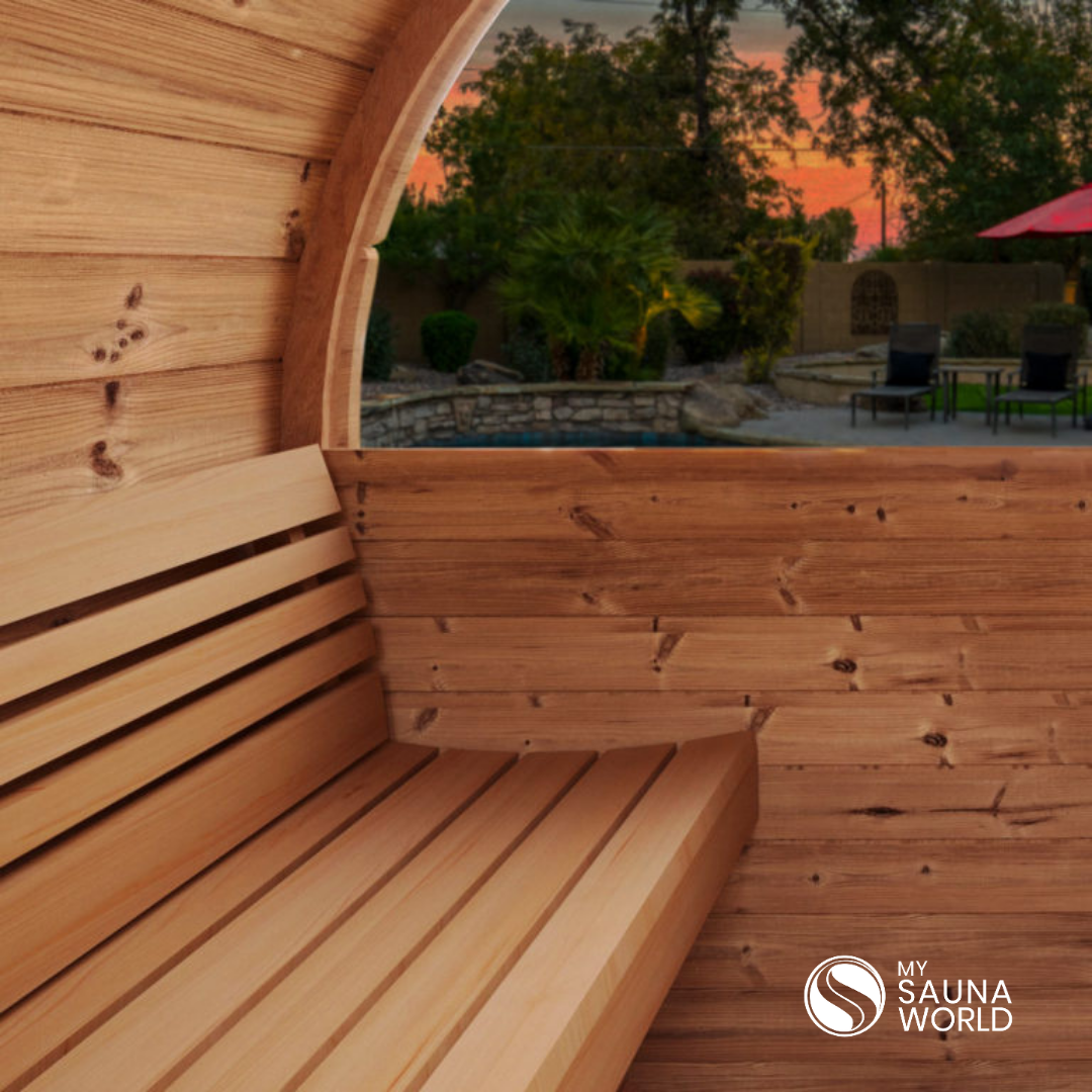 Forever Saunas Thermally Treated 4-Person Sauna With Back Window - Ready to Ship!