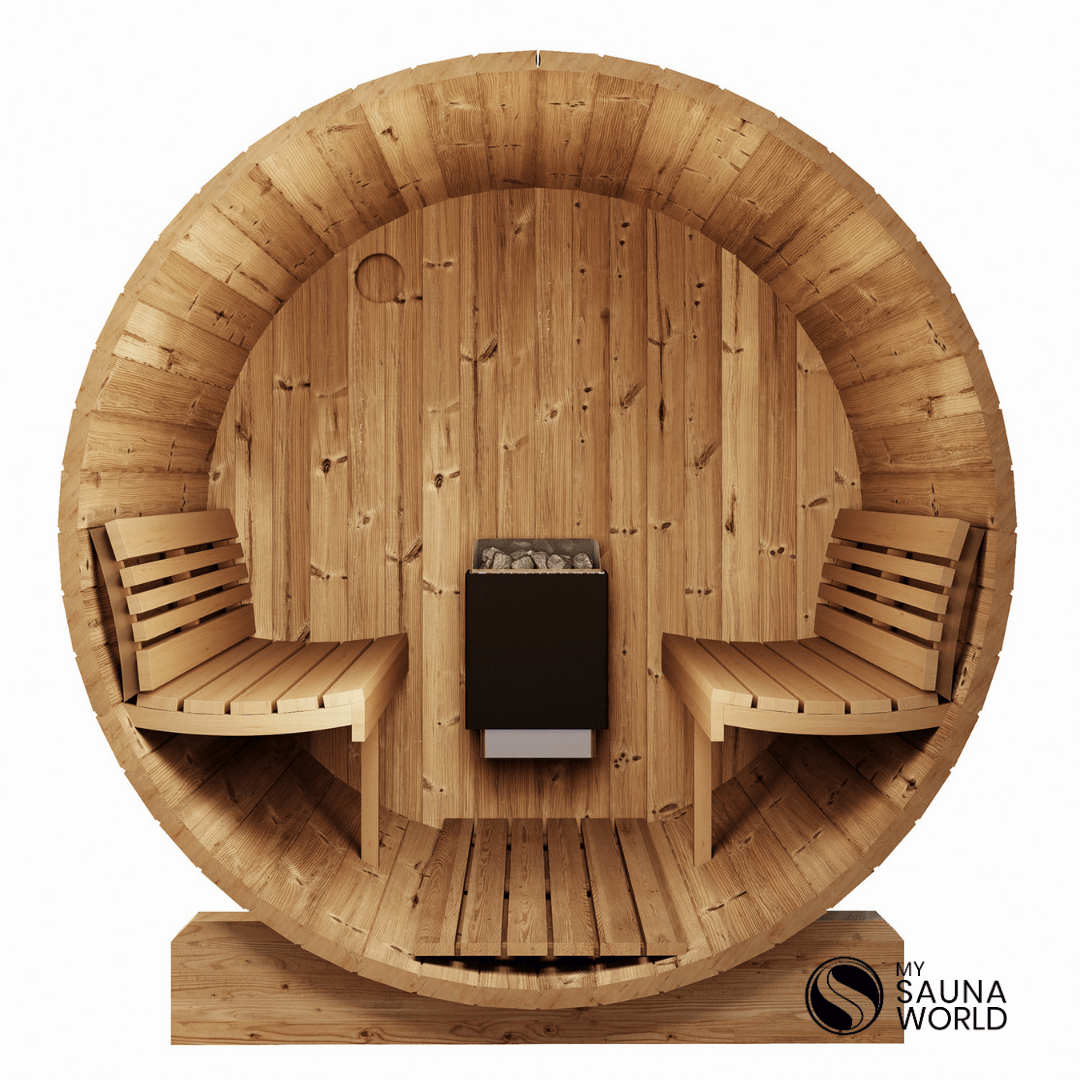 Forever Saunas Thermally Treated 4-Person Sauna With Full Front Glass View - Ready to Ship!