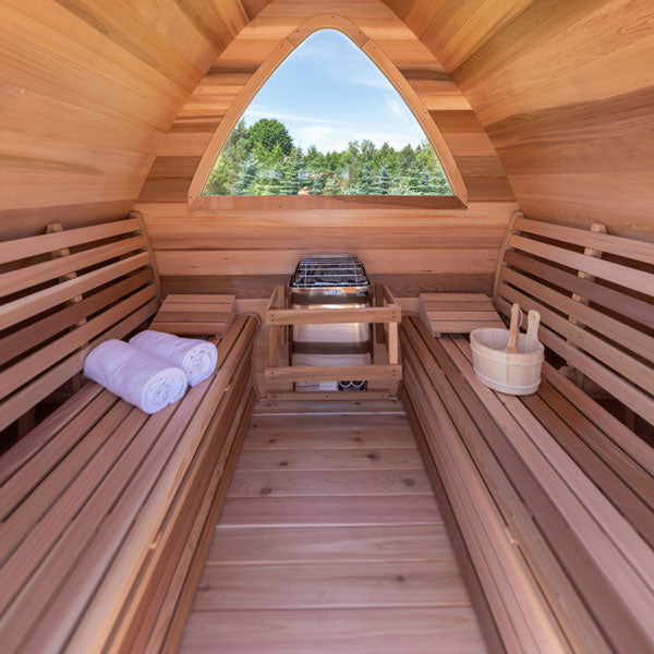 Dundalk LeisureCraft Knotty Cedar POD Sauna - GRIM PARENT LIMITED