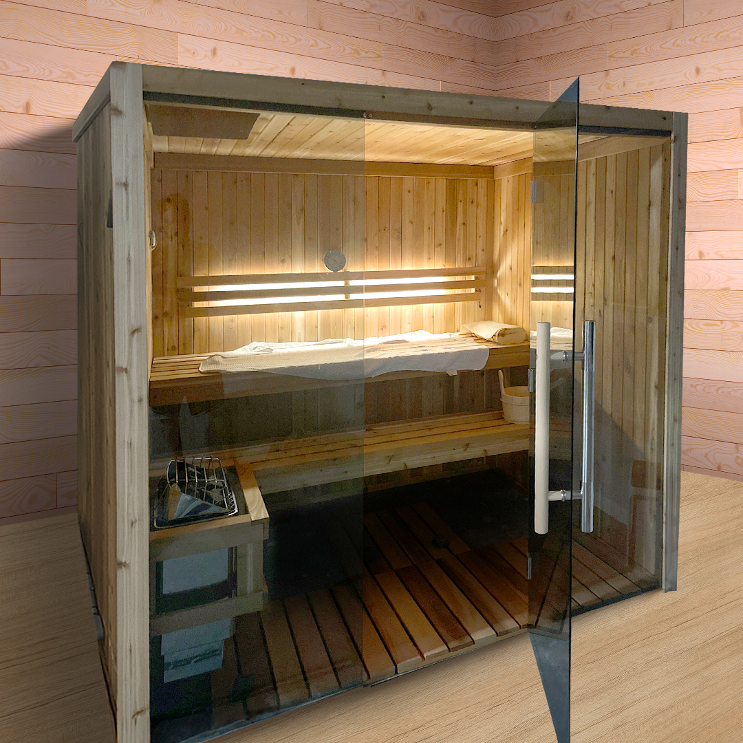 Almost Heaven Oasis 4 Person Vision Series Indoor Sauna