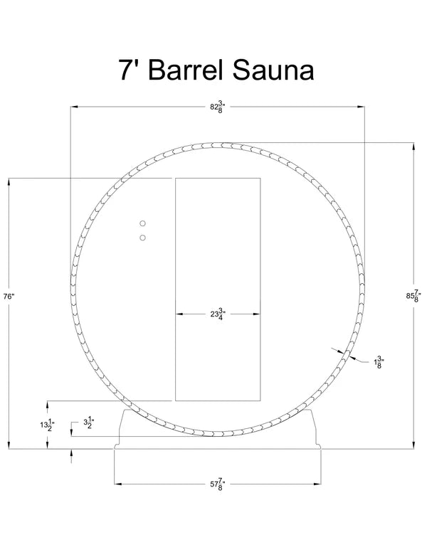 Almost Heaven Charleston 4 Person Canopy Barrel Sauna