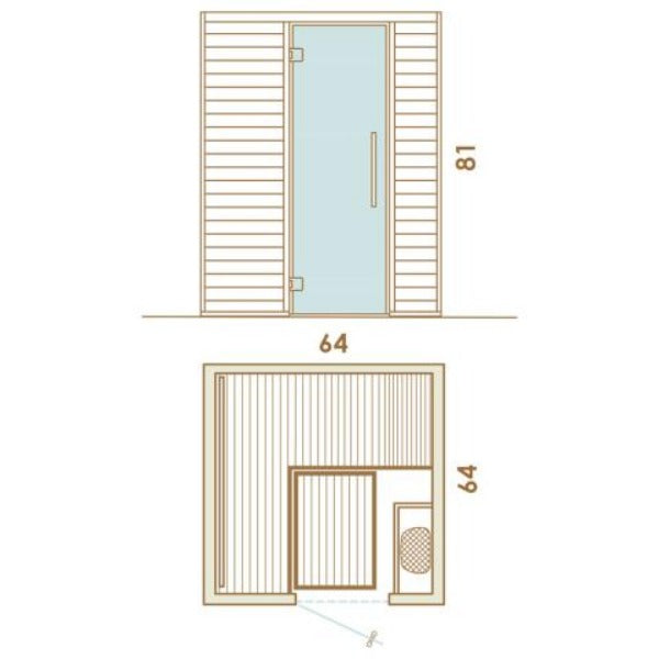 Auroom Baia Cabin Sauna - Aspen