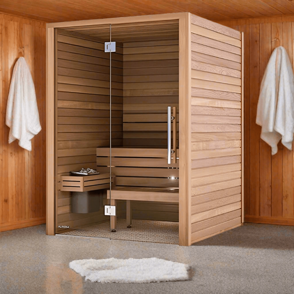 Auroom Cala Glass Cabin Sauna Kit - Thermo-Aspen