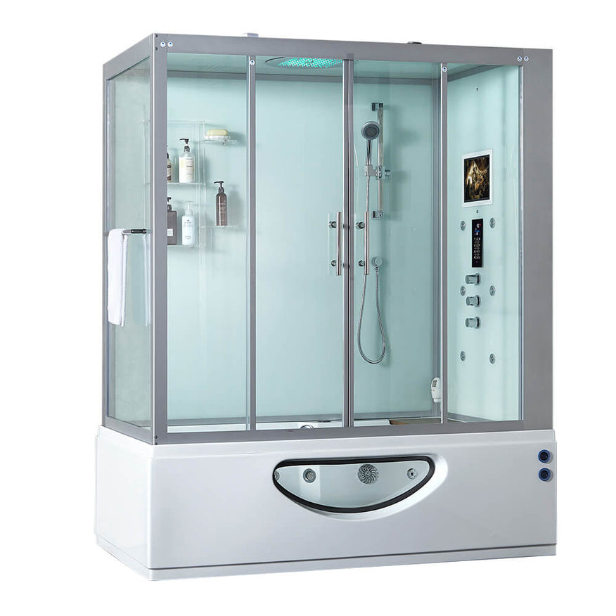 Maya Bath Catania Platinum 2-Person Freestanding Steam Shower