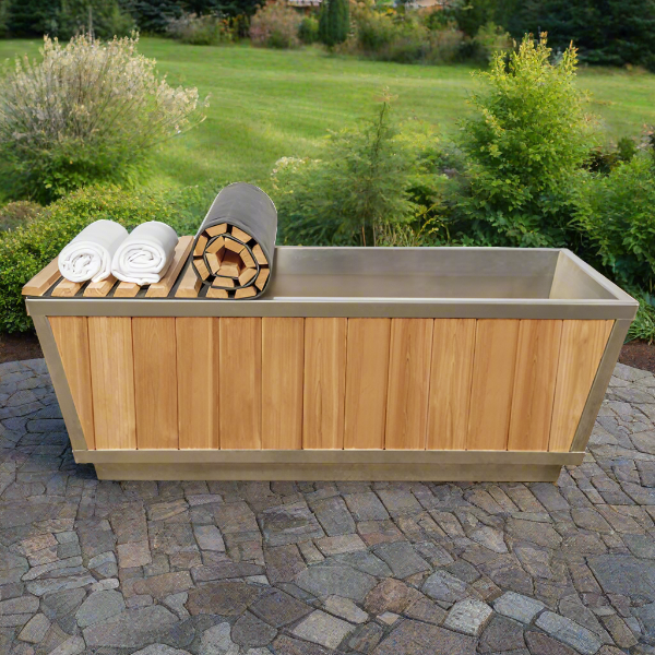 Dundalk LeisureCraft The Glacier Cold Plunge Tub - Clear Red Cedar