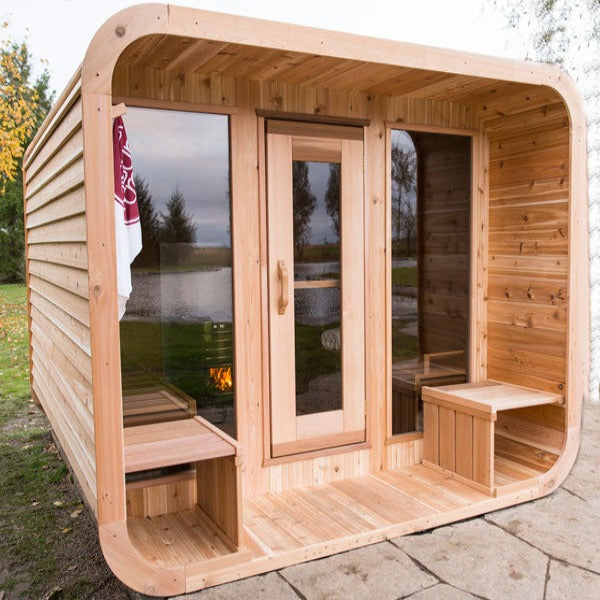 Dundalk Leisure Knotty Cedar Outdoor Luna Sauna