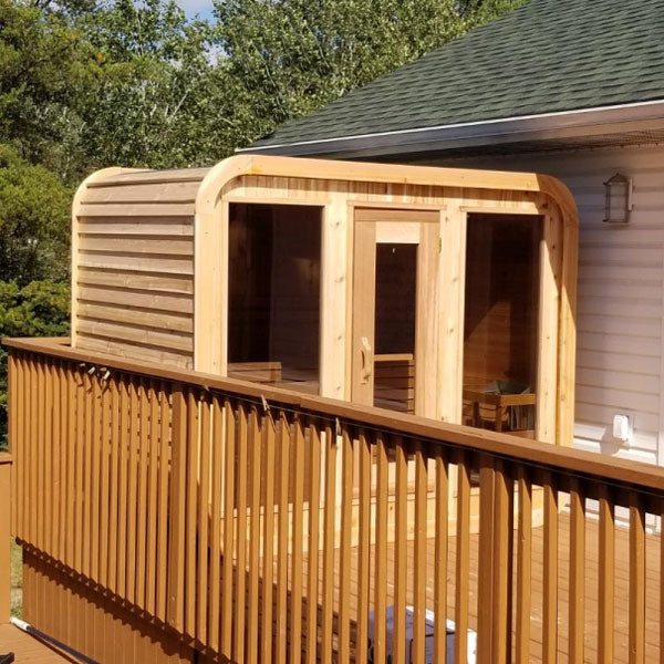 Dundalk Leisure Knotty Cedar Outdoor Luna Sauna