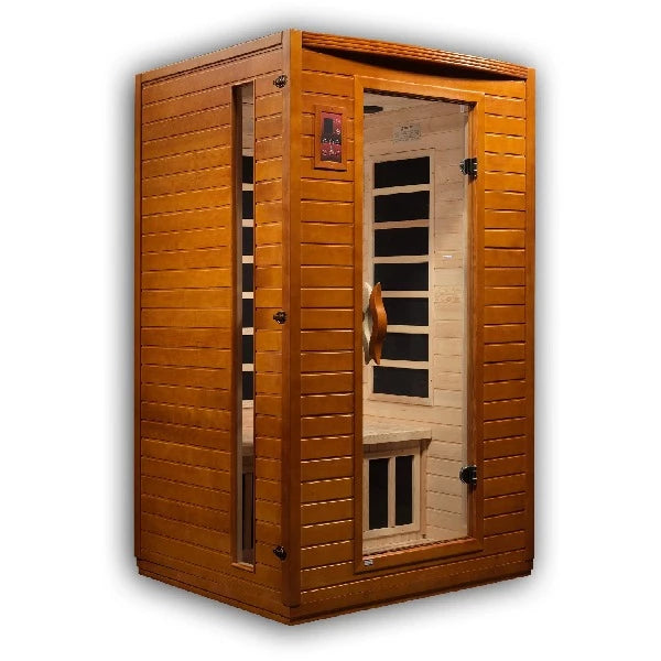 Dynamic Saunas 2-Person Far Infrared Sauna Versailles HF DYN-6202-03 - Face left