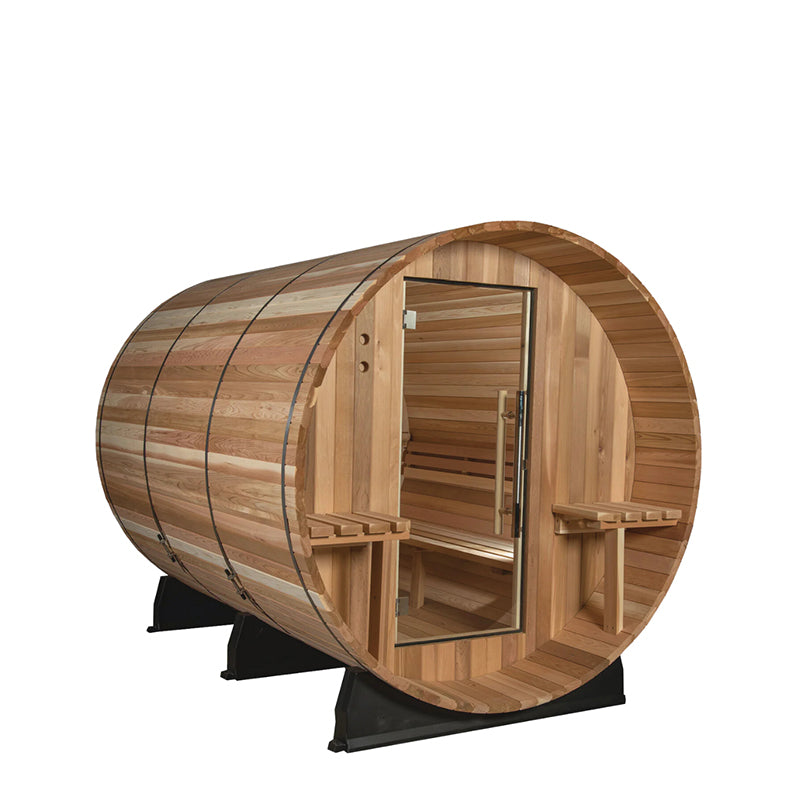 Almost Heaven Huntington Canopy Barrel  6 Person Sauna