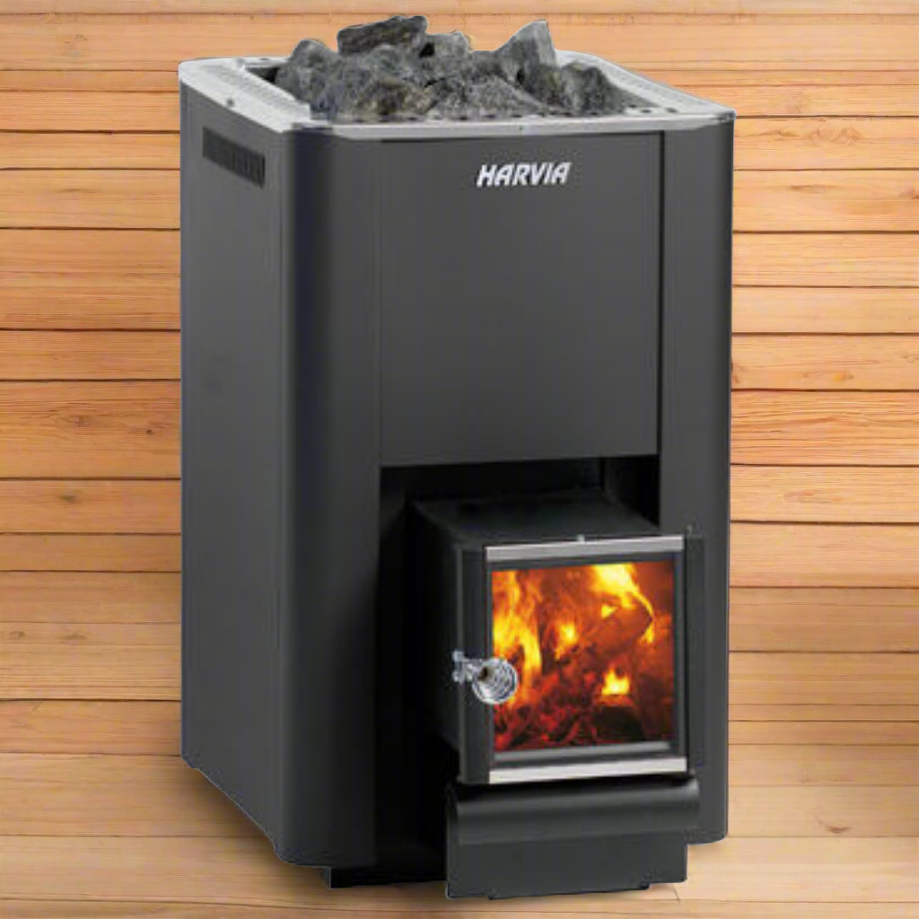 Harvia Pro 20 SL Wood Burning Sauna Stove with Firebox Extension