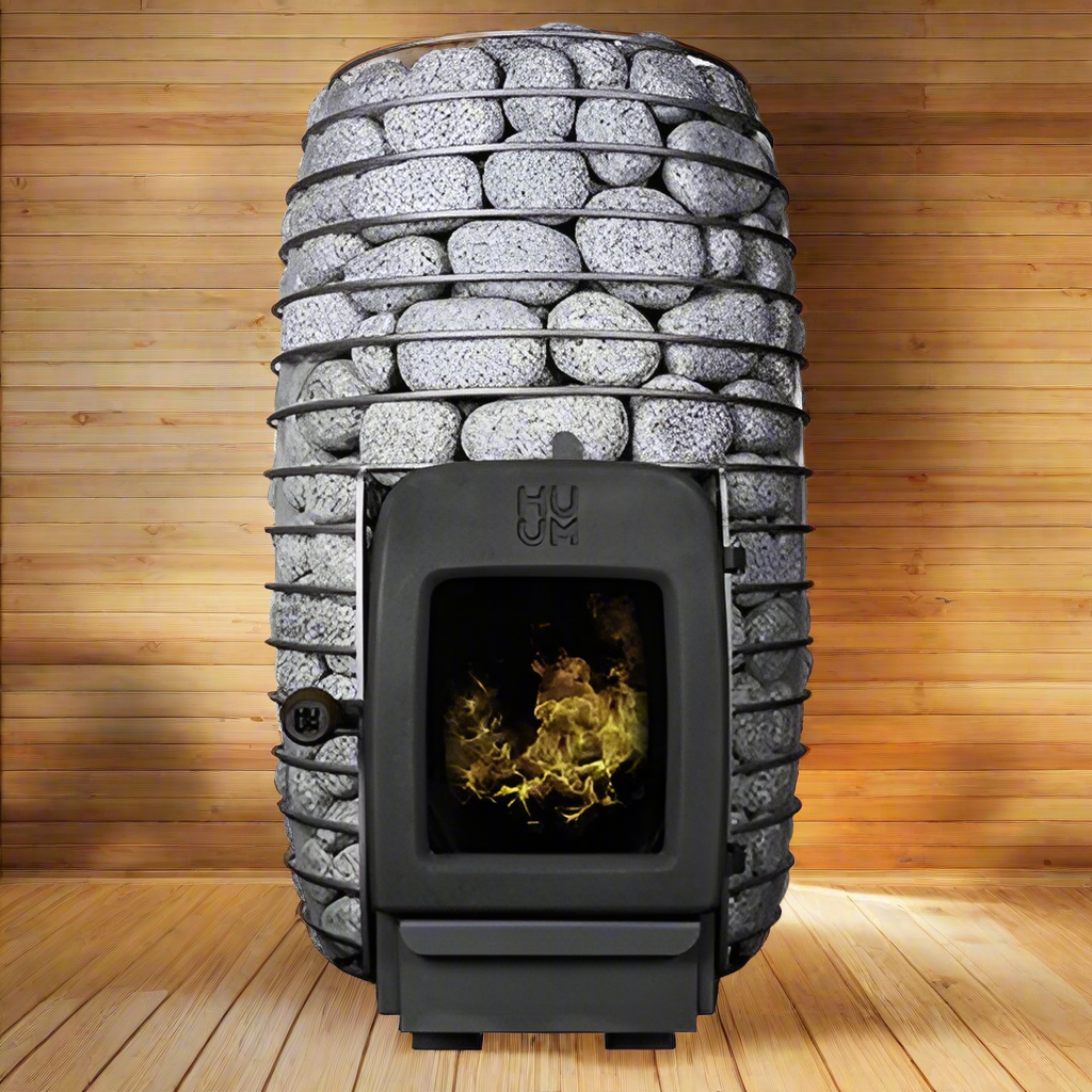 HUUM Hive Heat 12kW LS Wood-Burning Sauna Stove with Firebox Extension