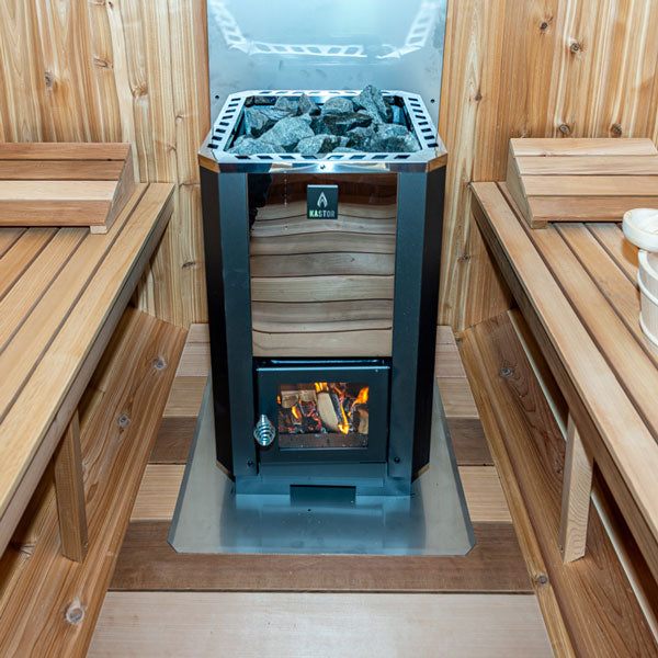 Dundalk LeisureCraft Canadian Timber Georgian Cabin Sauna with Changeroom