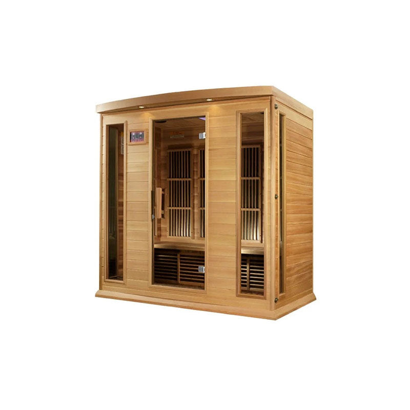 Maxxus Chaumont Edition 4 Person Near Zero EMF FAR Infrared Sauna - Canadian Red Cedar