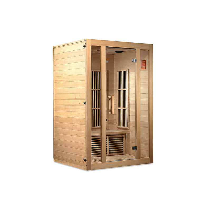 Maxxus MX-J206-01 Seattle 2-Person Low EMF FAR Infrared Sauna - Canadian Hemlock