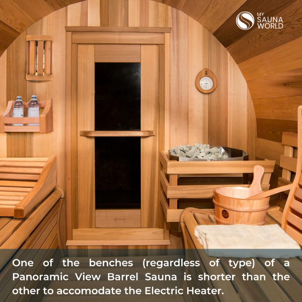 Dundalk LeisureCraft Clear Cedar Panoramic View Barrel Sauna - GRIM PARENT LIMITED