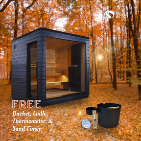 SaunaLife Model G6 5 Person Garden Series Pre-Assembled Outdoor Home Sauna