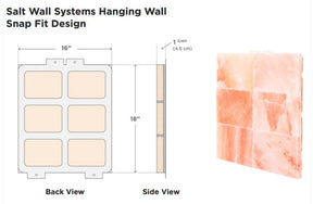 Scandia Himalayan Salt Wall Panels 18"x16"