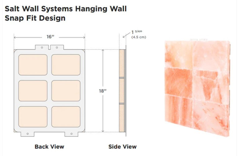 Scandia Himalayan Salt Wall Panels 18"x16"