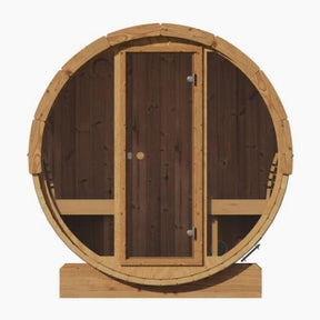 SaunaLife Model E7G Sauna Barrel Glass Front