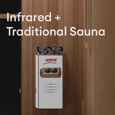 Finnmark 2 Person FD-4 Trinity Infrared & Steam Sauna Combo