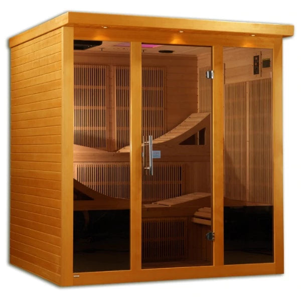 Golden Designs Monaco - 6 Person Near Zero EMF FAR Infrared Sauna