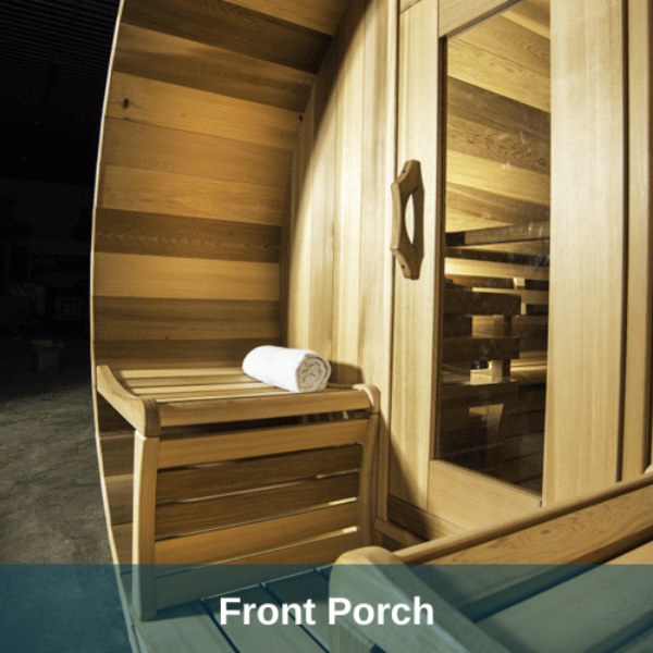 Dundalk LeisureCraft Clear Cedar Panoramic View Cedar Barrel Sauna - GRIM PARENT LIMITED