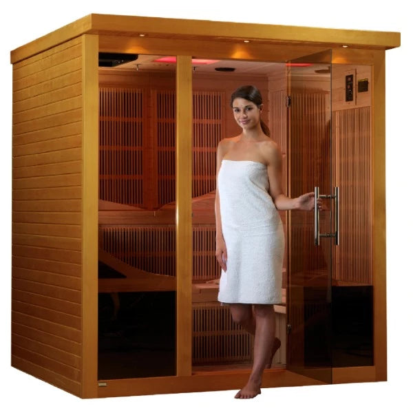 Golden Designs Monaco - 6 Person Near Zero EMF FAR Infrared Sauna