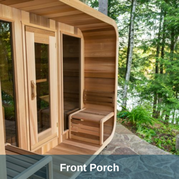 Dundalk LeisureCraft Clear Cedar Outdoor Luna Sauna - GRIM PARENT LIMITED