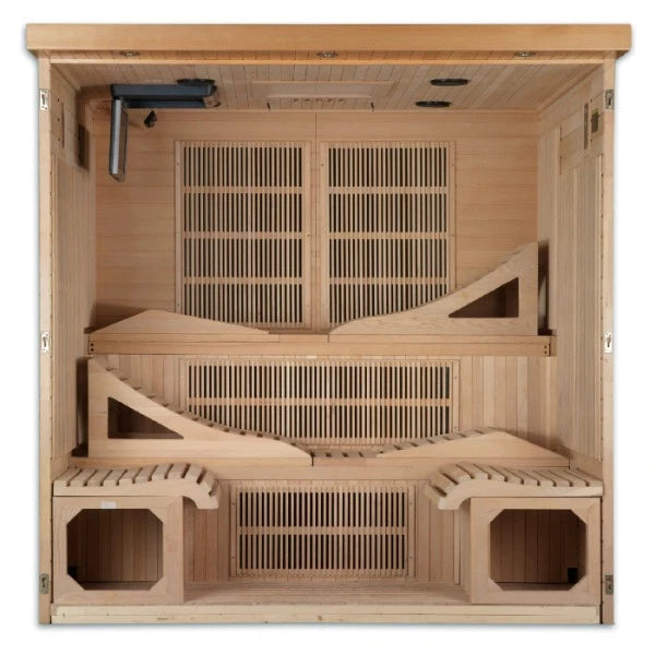 Golden Designs Monaco - 6 Person Near Zero EMF FAR Infrared Sauna