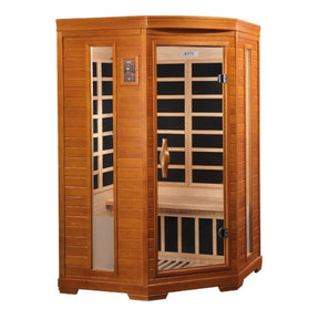 Dynamic Saunas 2 Person Corner Low EMF "Heming Edition" FAR Infrared Sauna DYN-6225-02 - GRIM PARENT LIMITED