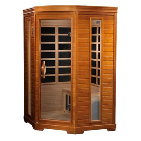 Dynamic Saunas 2 Person Corner Low EMF "Heming Edition" FAR Infrared Sauna DYN-6225-02 - GRIM PARENT LIMITED