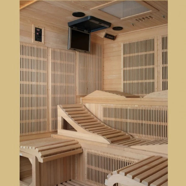 Golden Designs Monaco - 6 Person Near Zero EMF FAR Infrared Sauna