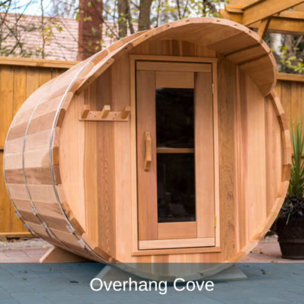 Dundalk LeisureCraft Clear Cedar Panoramic View Cedar Barrel Sauna - GRIM PARENT LIMITED