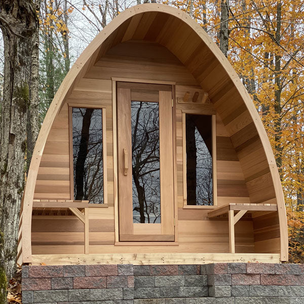 Dundalk LeisureCraft Clear Cedar POD Sauna - GRIM PARENT LIMITED