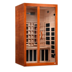 GOLDEN DESIGN SANTIAGO 2 PERSON FULL SPECTRUM INFRARED SAUNA - CANADIAN HEMLOCK