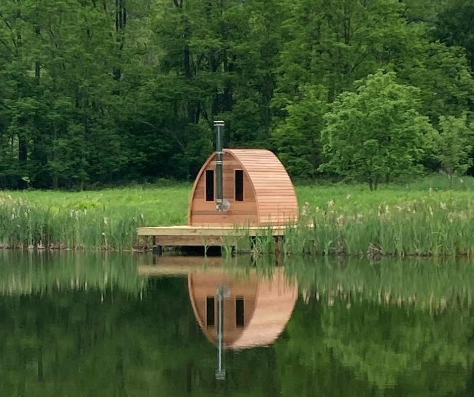 Dundalk LeisureCraft Clear Cedar POD Sauna - GRIM PARENT LIMITED