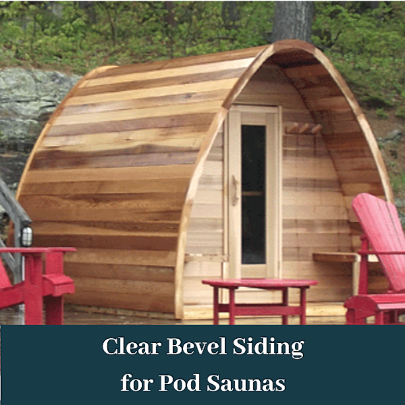 Dundalk LeisureCraft Clear Cedar POD Sauna - GRIM PARENT LIMITED