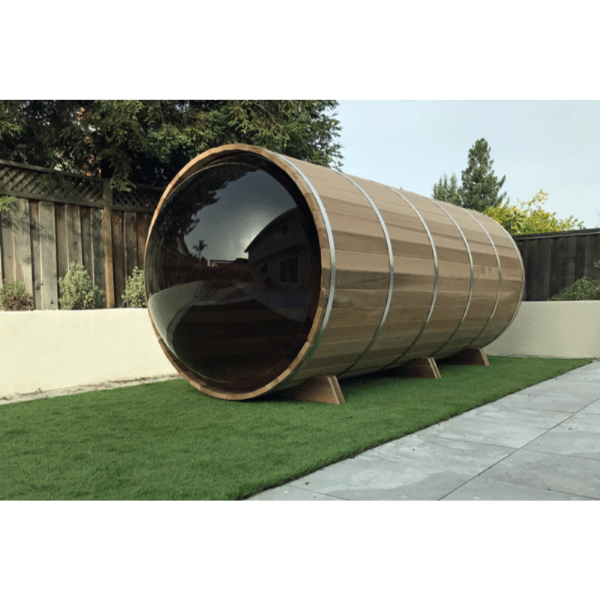 Dundalk LeisureCraft Panoramic View Cedar Barrel Sauna - GRIM PARENT LIMITED