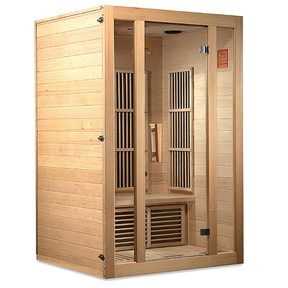 Maxxus "Seattle" 2 person Low EMF FAR Infrared Sauna Canadian Hemlock - GRIM PARENT LIMITED