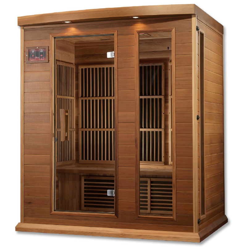 MX-K306-01 Maxxus Low EMF FAR Infrared Sauna Canadian Red Cedar - GRIM PARENT LIMITED