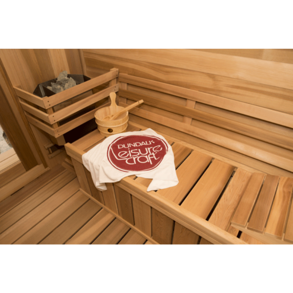 Dundalk LeisureCraft Panoramic View Cedar Barrel Sauna - GRIM PARENT LIMITED