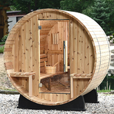 Almost Heaven Vienna Canopy Barrel 2 Person Sauna - GRIM PARENT LIMITED