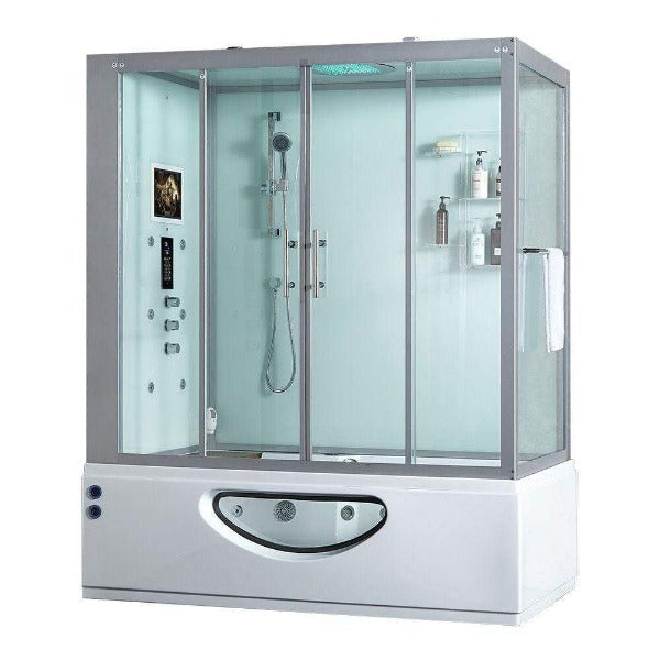 Maya Bath Catania Platinum 2-Person Freestanding Steam Shower 105