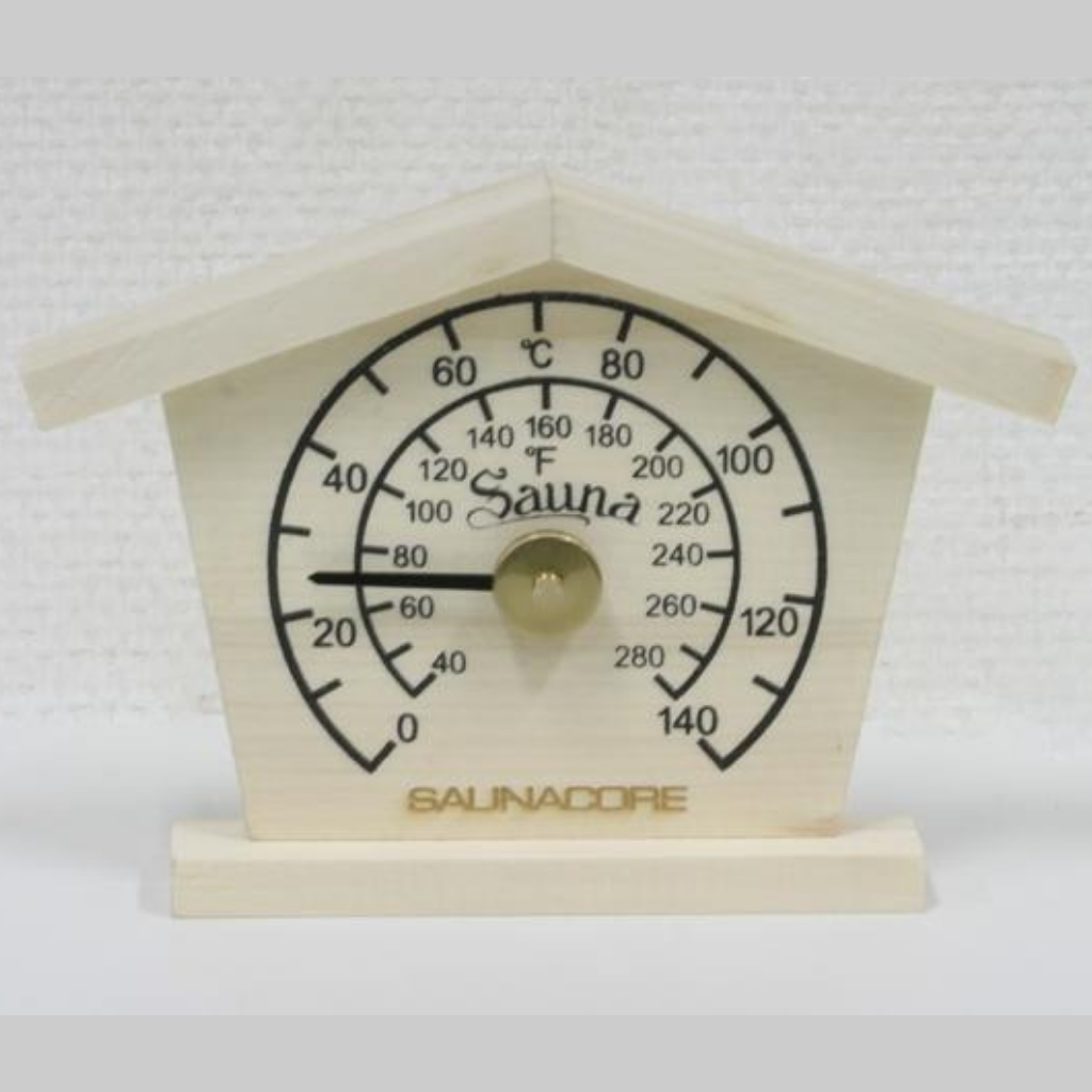 Saunacore Wooden Cottage Thermometer - GRIM PARENT LIMITED